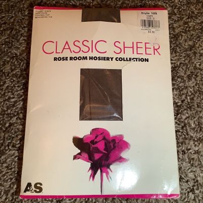 Abraham & Straus classic sheer pantyhose, color taupe, size: D