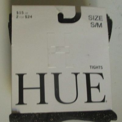 Hue Metallic tights Size S/M Black with Gold