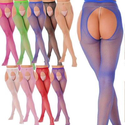 Womens Stockings Mesh Pantyhose Babydoll Underwear Mid Waist Tights Fishent