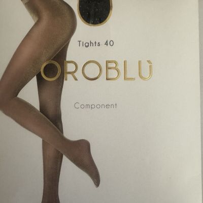 OROBLU Tights 20 Riga Lux Size S Black Silver Diamonds New
