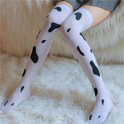 Cow Print Stockings - Sexy Lingerie Accessories - Long Tube Socks