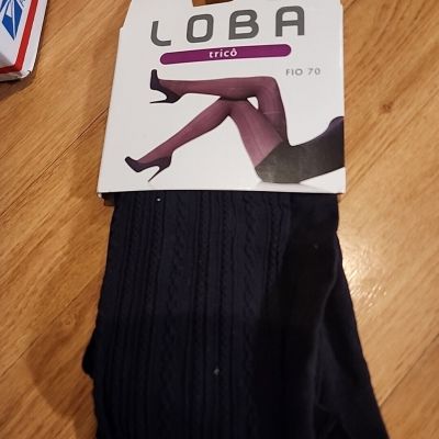 Loba Lupo  Fio 70 5821-01 Knit Women's Large Black New