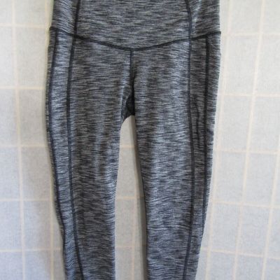 Victoria Sport Gray Streak Yoga Leggings Workout Polyester/Lycra Woman's Pants S