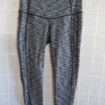 Victoria Sport Gray Streak Yoga Leggings Workout Polyester/Lycra Woman's Pants S