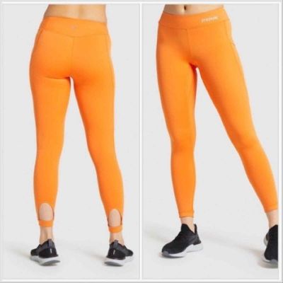 Gymshark Leggings Orange Gym Illumination Neon Dopamine Workout Extra Small
