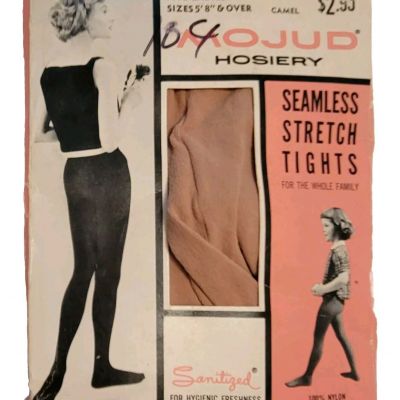 Vintage MOJUD Hosiery Seamless Stretch Tights For Ladies 5'8
