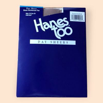 Hanes too Day Sheers NEW Sheer Hosiery Vintage 116 CD Little Color USA 1997