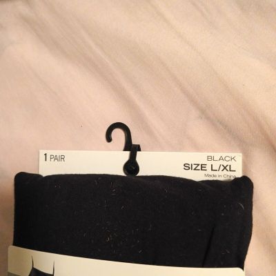 Round the Clock Hlgh Waisted Cotton Leggings Sz L/XL  Black