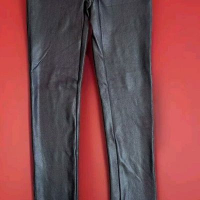 NWT Spanx Shape Faux Leather Leggings 2437 Metallic Brown Womens Size S/P