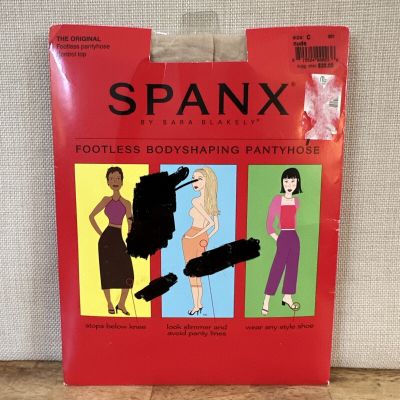 Spanx by Sara Blakely Footless Bodyshaping Nude Size C , Super Shaping Sheers