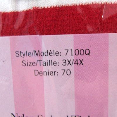 NEW Women's Nylon Striped Tights Leg Avenue 7100Q PLUS size 3X/4X
