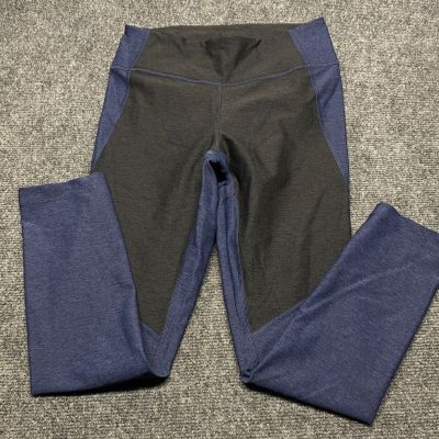 Outdoor Voices TechSweat  2 Tone Blue Black  Leggings Small Workout Hiking Pants