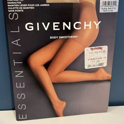 GIVENCHY Body Smoothers Sz C/D Control Top Light Support Leg BEIGE Pantyhose