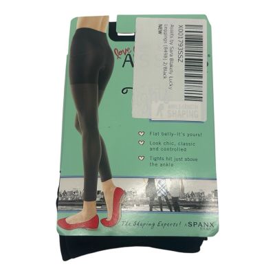 Assets By Spanx Ankle Length Shaping Tights Size 2 Black Footless NWT