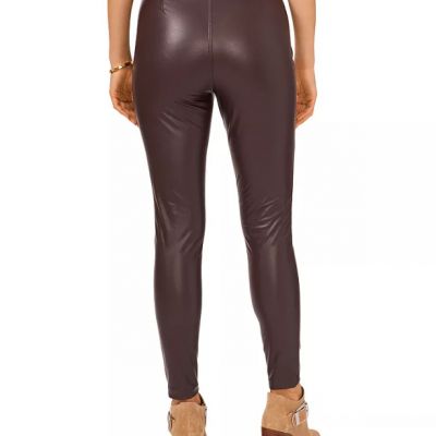 Vince Camuto Womens Faux Leather Pull On Leggings Espresso Plus Size 2X    12482
