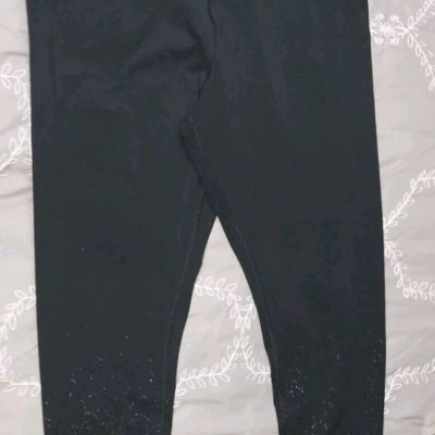 Z by Zobha- Shine Leggings Ombre High Waisted Ankle Size XXL runs Small Metallic