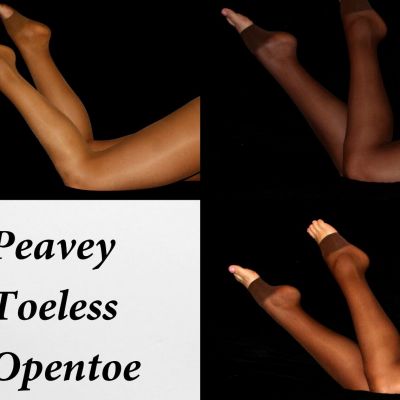 Peavey Tamara Toeless Fancy Dress Pantyhose Hooters Uniform Lingerie Sheer Hose