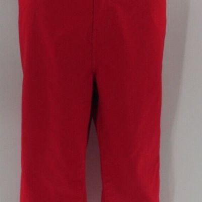 Plus Size Zenana Outfitters Red Solid Capri Jean Chambray Women's Size 2X