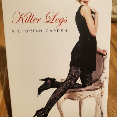 Killer Legs Victorian Garden Fishnet Pantyhose By Yelete One Size Fits Most New
