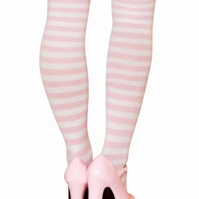 sexy ROMA lady LAUGHTER clown STRIPES striped THIGH HIGHS stockings PANTYHOSE