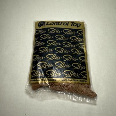 Silkies Control Top Small Nude Natural Pantyhose 070101 NEW