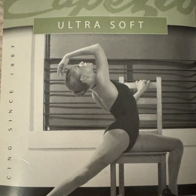 New Capezio Footed Ultra Soft Tights Light Suntan #1815 LSN Sz L/XL Ballet Dance