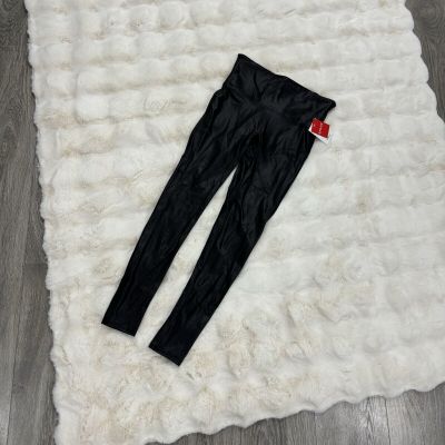 SPANX faux leather legging in black - M NWT