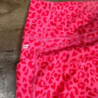 Fabletics PureLuxe Women’s Size XL Exercise Leggings Pink Leopard Print Pants