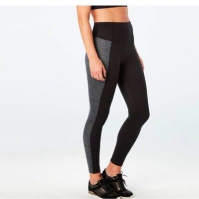Spanx multi color black and gray work out legging size Medium