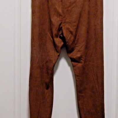Brown Suede Style & Co leggings Soft Suede Polyester Size Large