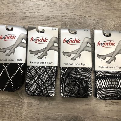 Frenchis Lace Tights 4 Pack