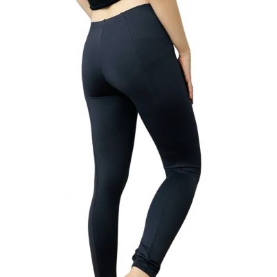 Norma Kamali Leggings Gray Dark Grey Pants Interactive Active Gym Workout Small