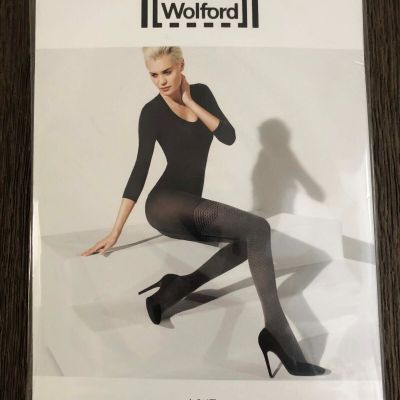 Wolford YVE Tights Size M Black Ash NEW