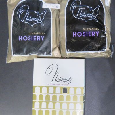 Nationals Guaranteed Hosiery 1970s Thigh Hi Stocking One Size 4 Pair Mist NOS