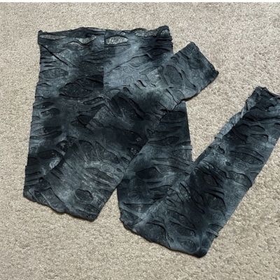 Distressed Ripped Leggings  Post Apocalyptic Wasteland Style NWOT Size L/XL