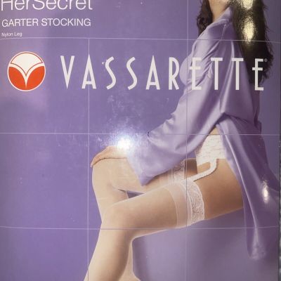 Vassarette Garter Stocking Nylon Leg Style 3060 Nude Medium