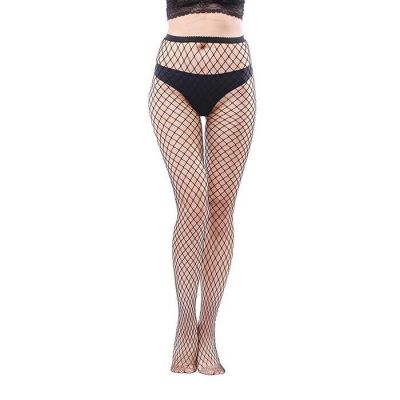 Black Sexy Fishnets Leggings Mesh Nylon Waist High Stretch Lingerie 4-Styles