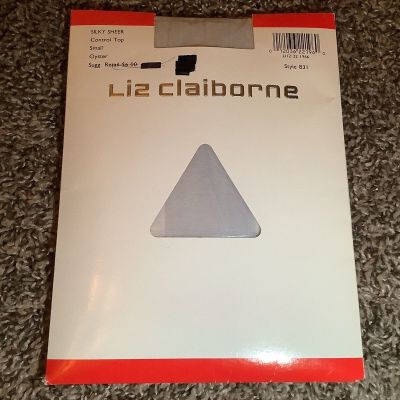 Liz Claiborne silky sheer pantyhose, color oyster, size: Small