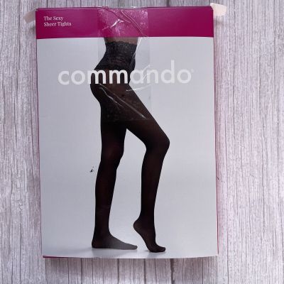 The Sexy Sheer Tight in Black Commando Size XL