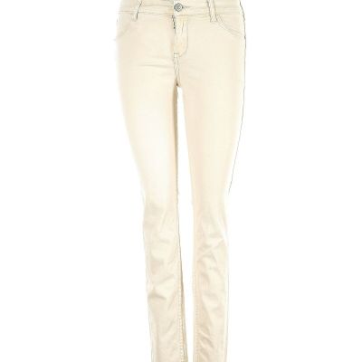 Abercrombie & Fitch Women Ivory Jeggings 0