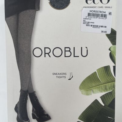 NEW  Oroblu ECO SNEAKERS TIGHTS  GREY-MELANGE  Size S / M