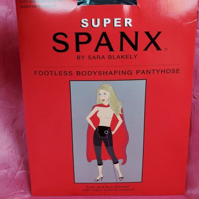 Spanx Super High Shaping Sheers Black Size C Sara Blakely Footless Pantyhose