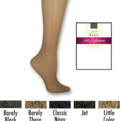 Hanes Silk Reflections Sandalfoot Soft Taupe Thigh-High Stockings Size AB