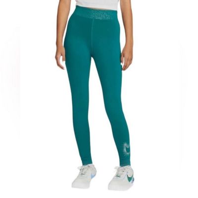 Nike Women's Bright Spruce Stardust  High Waisted Leggings Size 1X