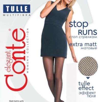 Conte Women's Matt Tights Tulle Effect - Tulle 30 Den (17?-105??)