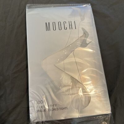 Moochi Women's Opaque White Tights 80 Denier Colored Hosiery fits 100-170LBS