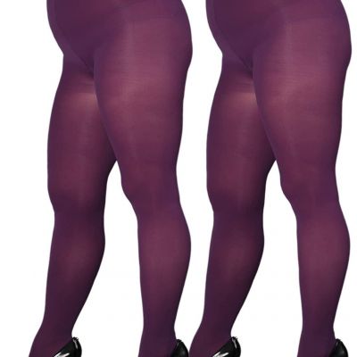 SUREPOCH Plus Size Tights for Women, Ultra Large Up To 6x, 20 Colors Semi Opaque