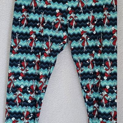 LuLaRoe Womens Disney Legging Pants Size TC2 Multicolor Captain Cook Sueded NEW