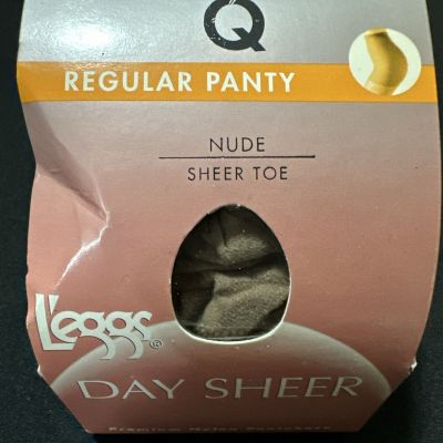 Leggs Day Sheer Pantyhose Q 143 16 Nude Sheer Toe