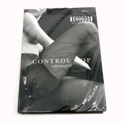 New Wolford Body Culture Control Top Individual 10 Tights Small Nearly Black